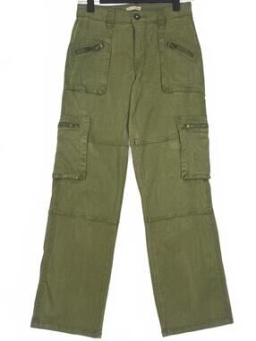 EDYSON Stan Mid Rise Utility Cargo Pants Olive Green Size 25